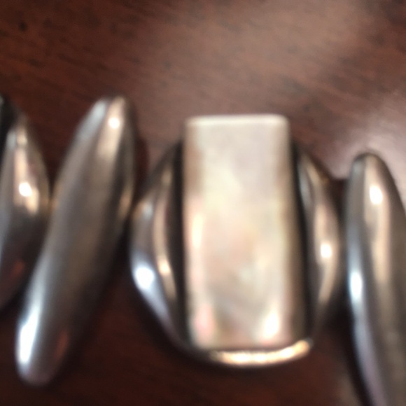 Vintage Mother of Pearl French Formal Double Cufflinks With Five Tuxedo Studs - Picture 2 of 4